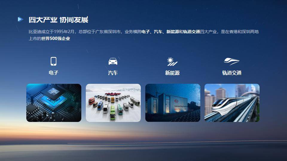 BYD四大産業の補助画像